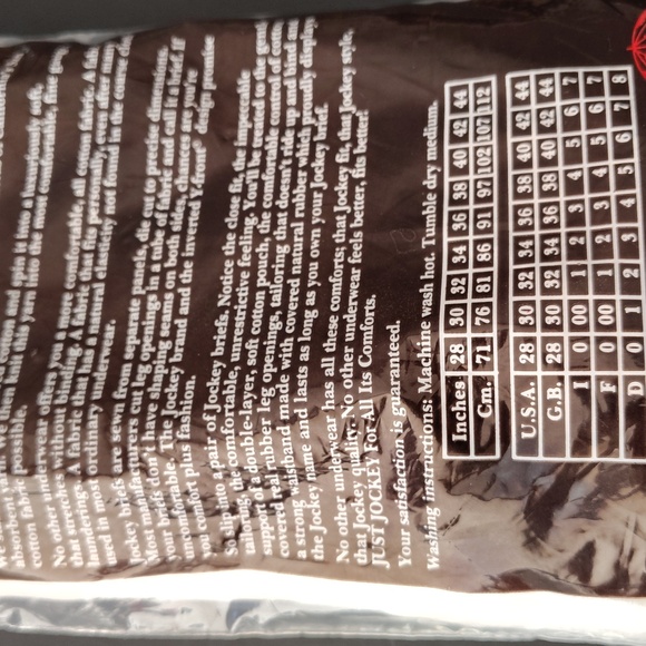 Vintage 1987 Jockey Classic White Briefs Mens Sz 34 Made In USA 3 Pack  NOS - Picture 5 of 9